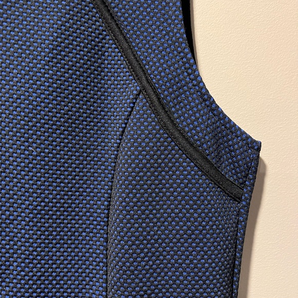 Forever 21 Royal Blue & Black Microdot Print Sleeveless Dress sz M - Picture 3 of 11